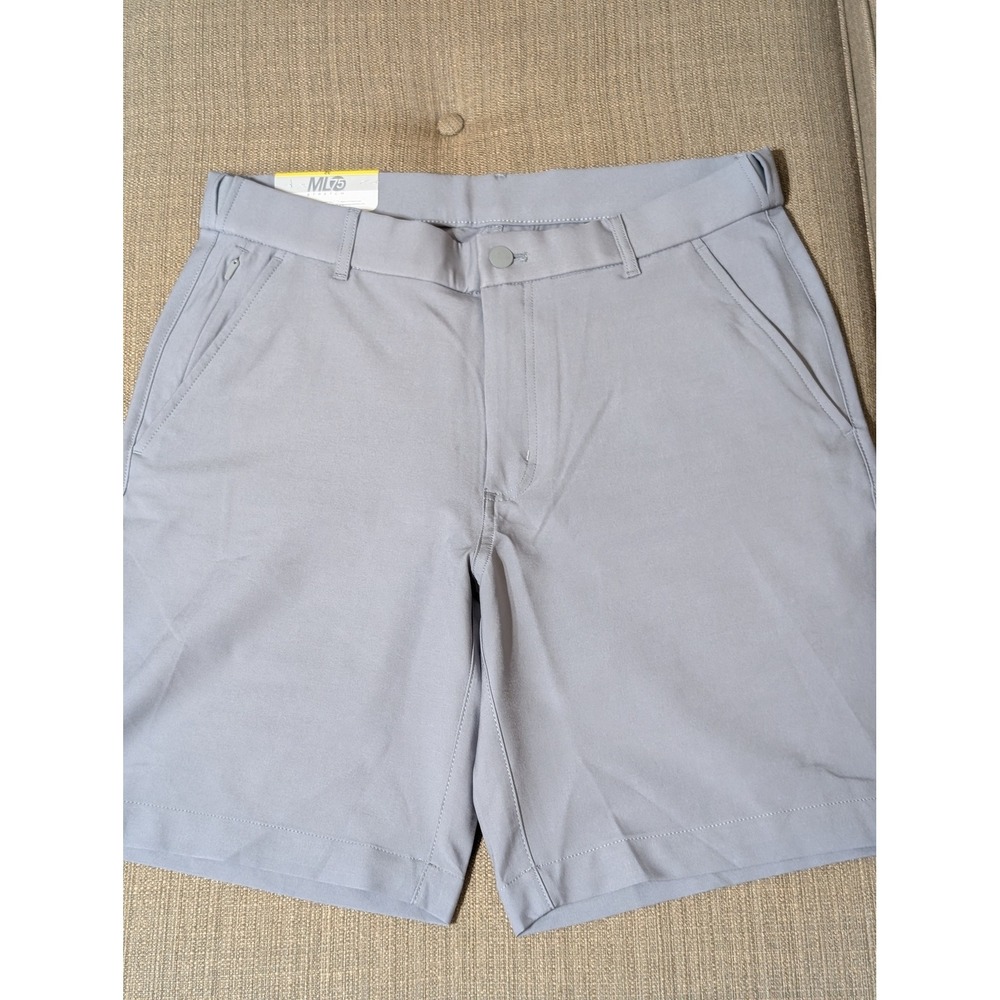 NWT Greg Norman ML75 Men's 32 Performance Stretch Gray Golf Shorts 8.5 Inseam - Picture 2 of 3